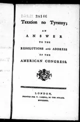 Cover of Taxation no tyranny