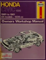 Cover of Honda Civic 1300 Owner's Workshop Manual