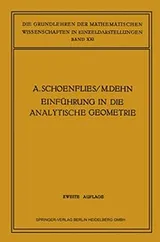 Cover of Einführung in die Analytische Geometrie der Ebene und des Raumes