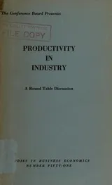 Cover of Productivity in Industry
