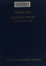 Cover of Briefe von Christian Wolff aus den Jahren, 1719-1753