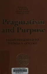 Cover of Pragmatism and purpose