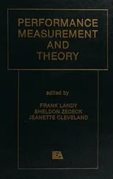Cover of Performance measurement and theory