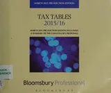 Cover of Tax tables 2015/16