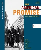 Cover of Loose-leaf Version for The American Promise : A Concise History, Volume 2