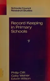 Cover of Record keeping in primary schools