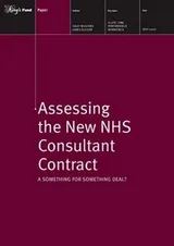 Cover of Assessing the New NHS Consultant Contract