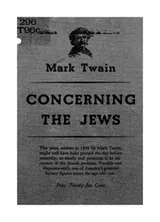 Cover of Concerning the Jews