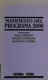 Cover of Manifiesto del Programa 2000