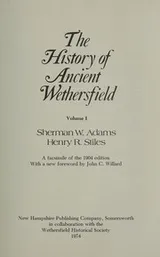 Cover of The history of ancient Wethersfield