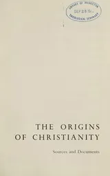 Cover of Origins of Christianity