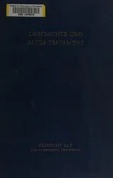 Cover of Geschichte und Altes Testament
