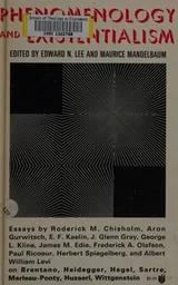 Cover of Phenomenology and existentialism