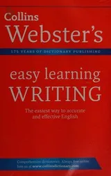 Cover of Collins Webster's easy learning writing