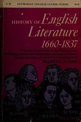 Cover of History of English literature