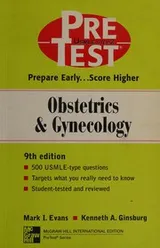 Cover of Obstetrics and ginecology : pretest self-assessment and review - 9. ed.