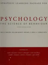 Cover of Strategic learning package for Carlson, Buskist, Enzle, and Heth Psychology