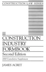Cover of Construction industry formbook