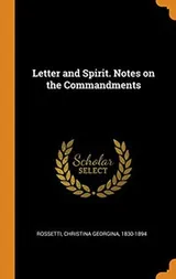 Cover of Letter and Spirit. Notes on the Commandments
