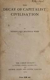 Cover of The decay of capitalist civilisation