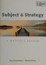 Cover of Subject & strategy -- thirteenth edition