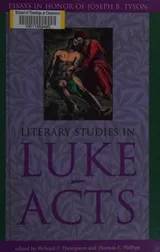 Cover of Literary studies in Luke-Acts