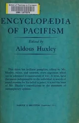 Cover of An encyclopaedia of pacifism