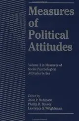 Cover of Measures of Political Attitudes (Measures of Social Psychological Attitudes) (Measures of Social Psychological Attitudes Series)