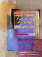 Cover of Phonics, phonemic awareness, and word analysis for teachers