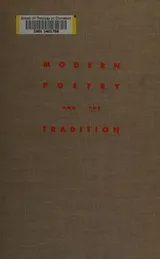 Cover of Modern poetry and the tradition