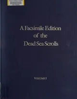 Cover of A facsimile edition of the Dead Sea scrolls