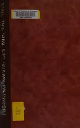 Cover of Shall this war end German militarism?