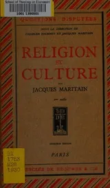 Cover of Religion et culture