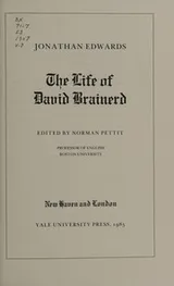Cover of The life of David Brainerd