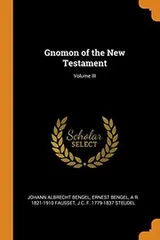 Cover of Gnomon of the New Testament; Volume III