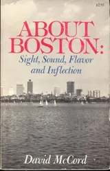Cover of About Boston; sight, sound, flavor & inflection