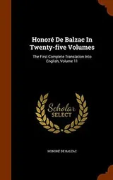 Cover of Honoré De Balzac In Twenty-five Volumes