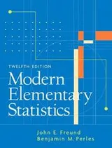 Cover of Modern elementary statistics