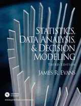 Cover of Statistics, data analysis, and decision modeling
