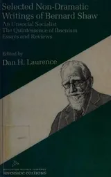 Cover of Selected non-dramatic writings