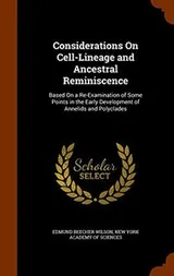 Cover of Considerations On Cell-Lineage and Ancestral Reminiscence
