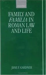 Cover of Family and familia in Roman law and life