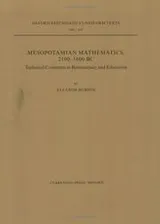 Cover of Mesopotamian mathematics, 2100-1600 BC