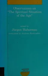 Cover of Observations on "the spiritual situation of the age"
