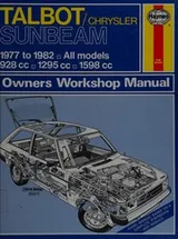 Cover of Sunbeam owners workshop manual