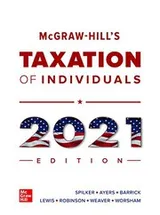Cover of Loose Leaf for McGraw-Hill's Taxation of Individuals 2021 Edition