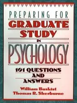 Cover of Preparing for graduate study in psychology