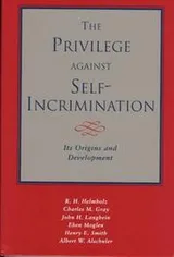 Cover of Privilege Against Self-Incrimination