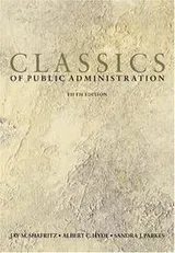 Cover of Classics of public administration
