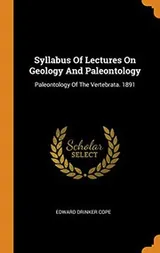 Cover of Syllabus Of Lectures On Geology And Paleontology